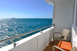 Delfina Cabin Balcony, Linblad Expeditions