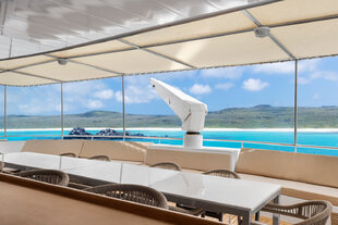 Delfina al fresco dining, Linblad Expeditions