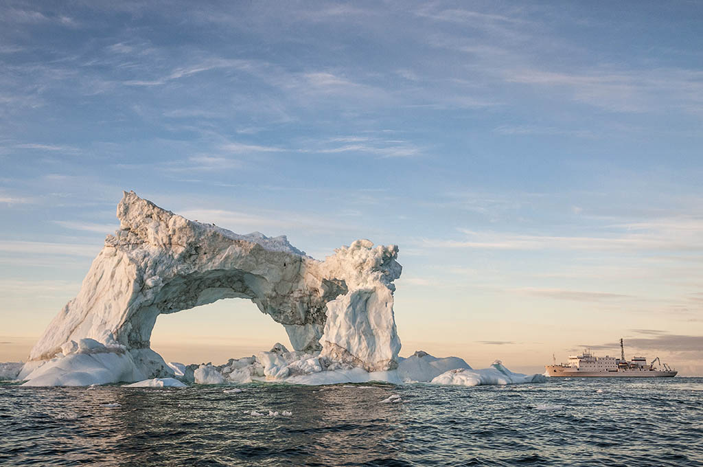 Huge Iceberg Arch in Canadian High Arctic - David McEown