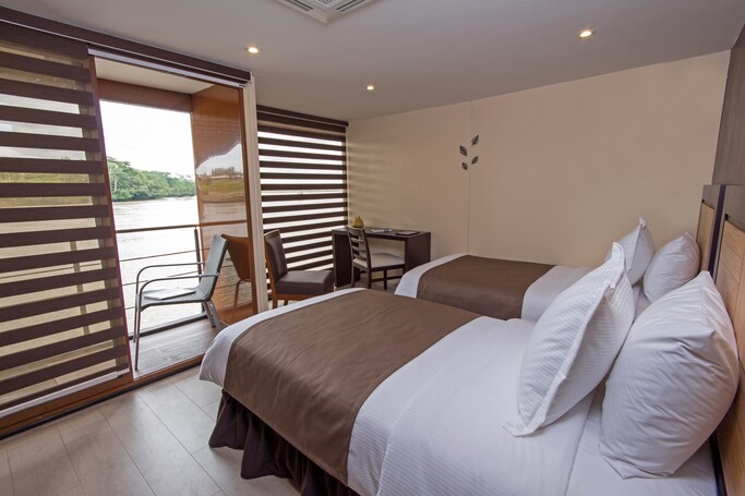 Amazon River Cruise Anakonda boat standard twin cabin