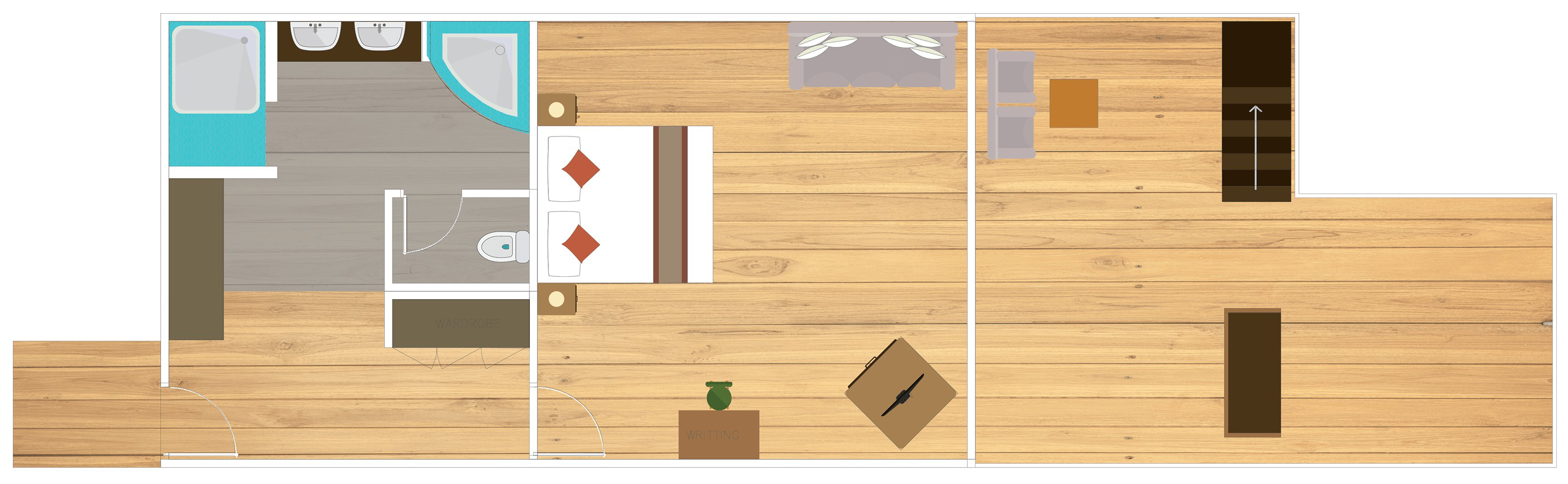 Filitheyo Island Resort Maldives water villa room layout