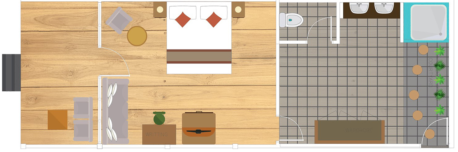 Filitheyo Island Resort Maldives Superior Room Layout